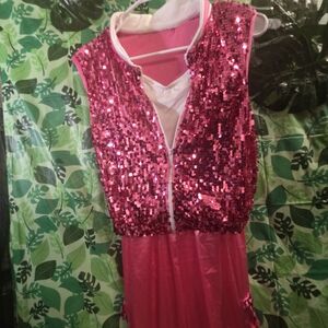 Weissman Vibrant Pink Sequin Dress